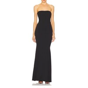 Katie May Black Strapless Dress